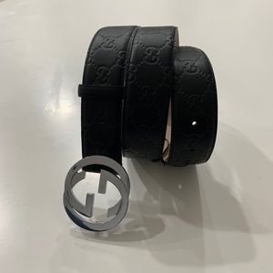 Authentic black signature belt.